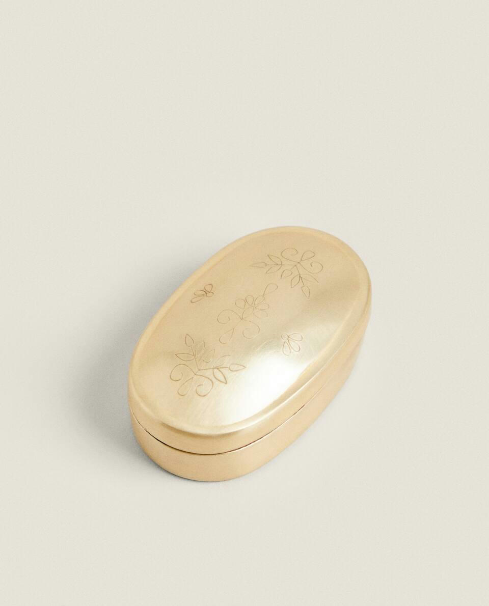 CAIXA OVAL GRAVADA