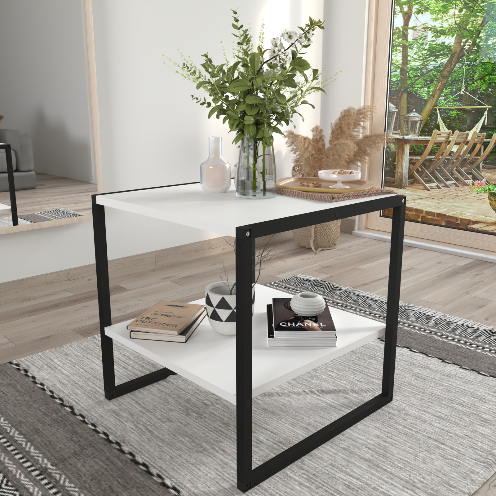 Couchtisch INSASI M - weiß - 50 cm