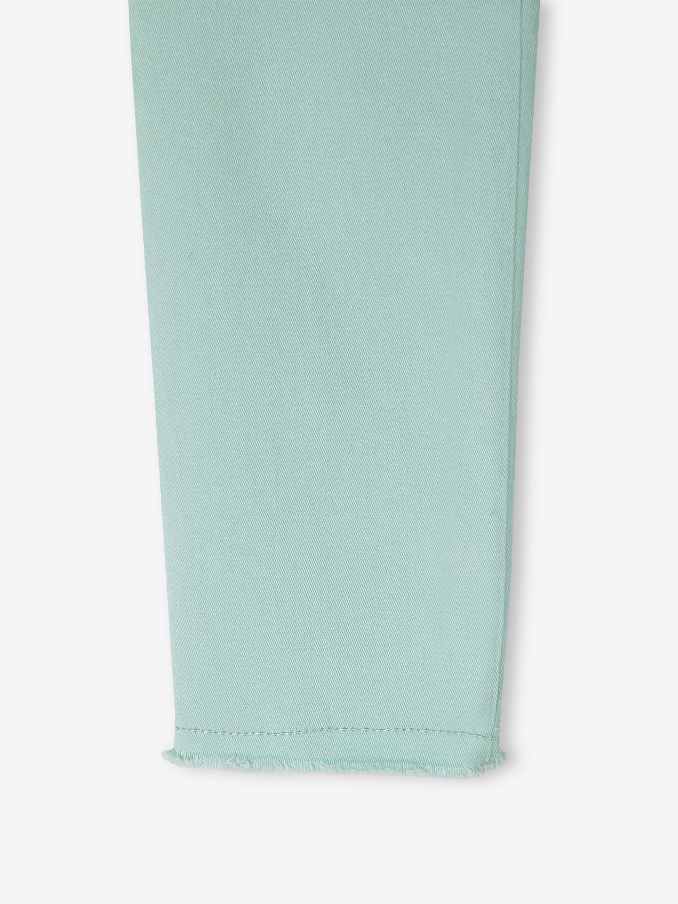 Calças legging coloridas para meninas, cor marrom claro lisa