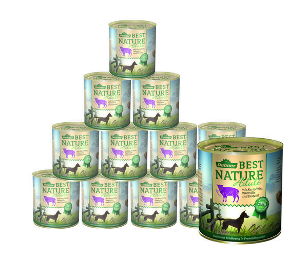 Dehner Best Nature Nassfutter für Hunde Adult