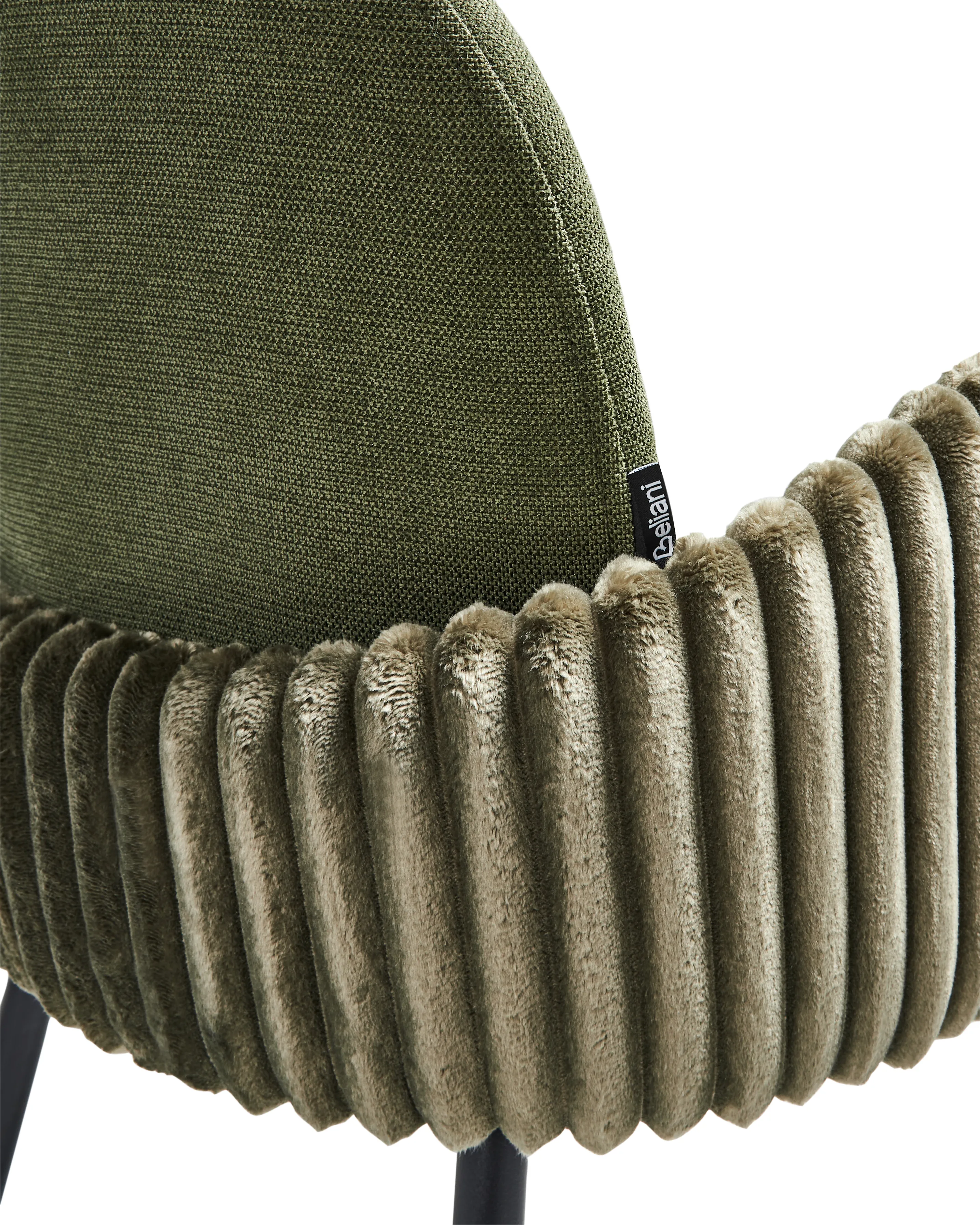 Set van 2 barstoelen AMITY Stof Groen