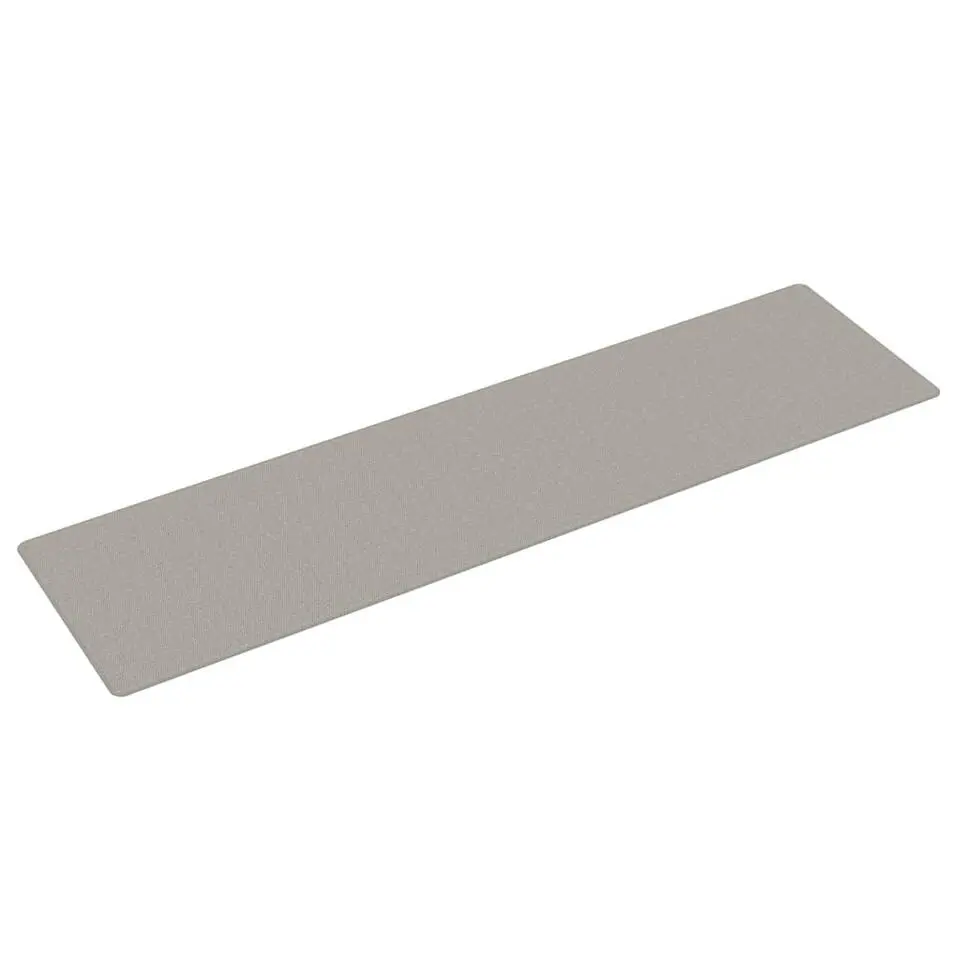 vidaXL - Tapijtloper - Platina - Stof - 80 x 300 cm