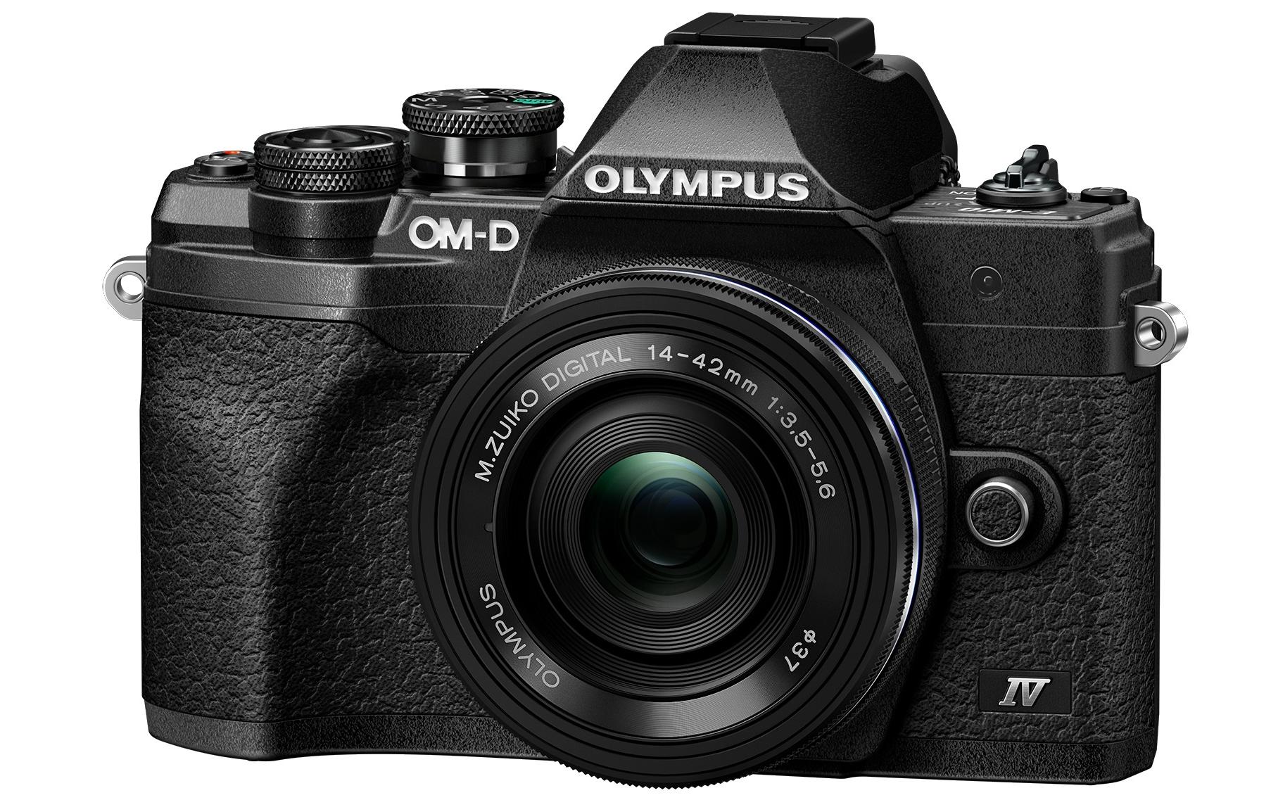 Fotokamera E-M10 Mark IV Kit 14-42 Schwarz<br>Kompakte Fotokamera mit Bildstabilisator und Sucher