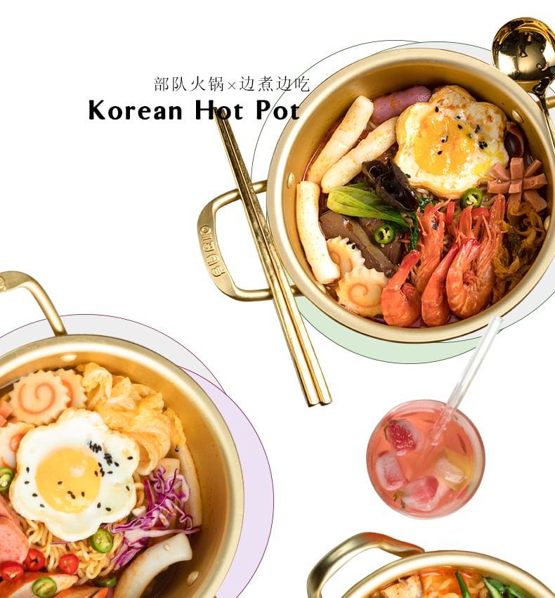 Koringa - Aluminium Pot / Kom / Eetstokjes / Lepel / Set (Diverse Ontwerpen)