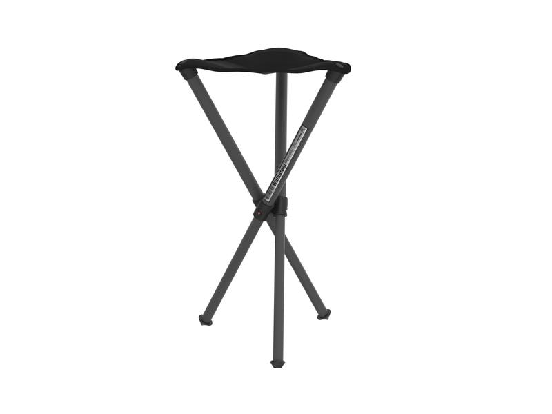 Walkstool Dreibeinhocker Basic 60 cm Grau/Schwarz Komfortabler Campinghocker