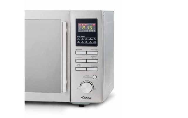 KOENIG Mikrowelle »mit Grill 3-in-1 Silberfarben« 900 W