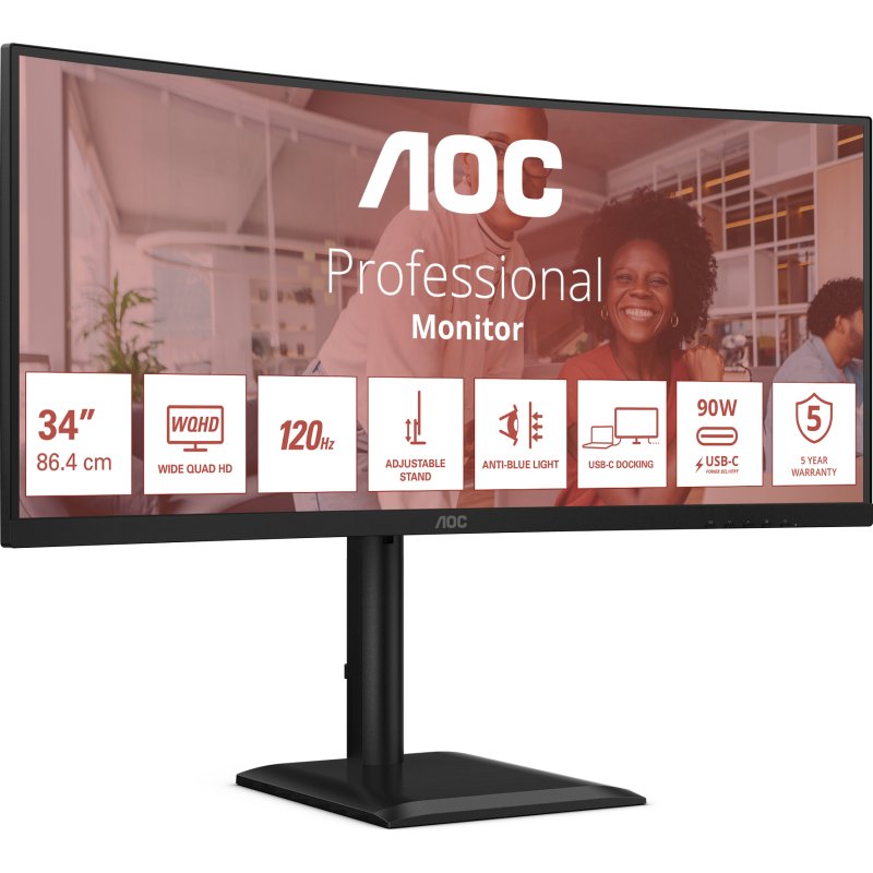 AOC E4 CU34E4CV écran plat de PC 86,4 cm (34