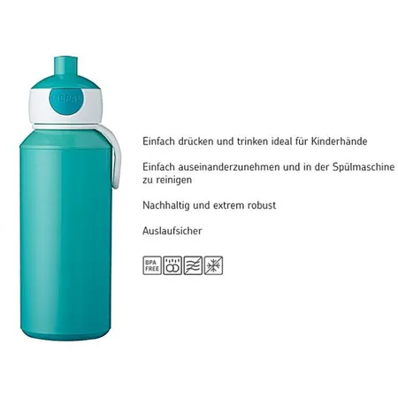 Mepal Trinkflasche Pop-up Campus 400 ml - Leopard