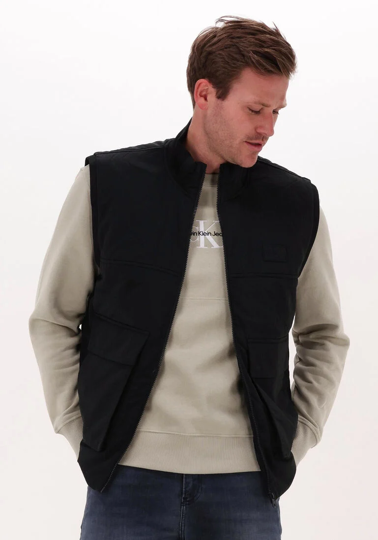CALVIN KLEIN zwarte calvin klein bodywarmer lightweight seasonal vest