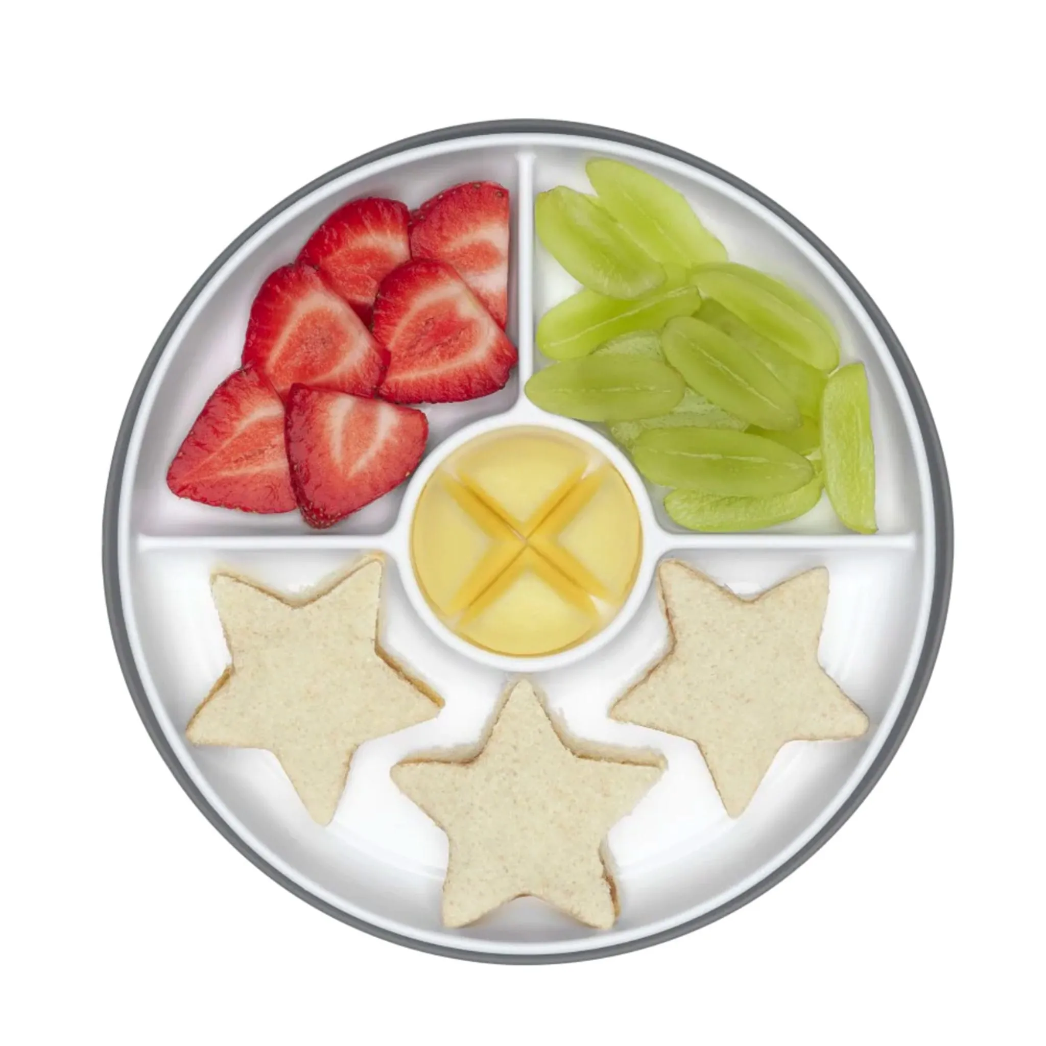 Oxo Tot Assiette à Compartiments - Gris