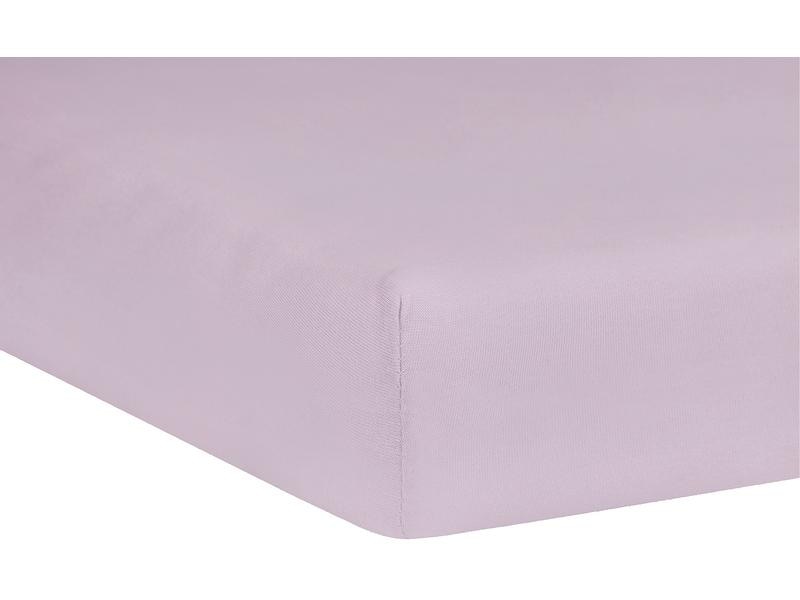 Julius Zöllner Fix-Leintuch Jersey Flieder 70 x 140 cm Kuscheliges Spannbetttuch aus Jersey