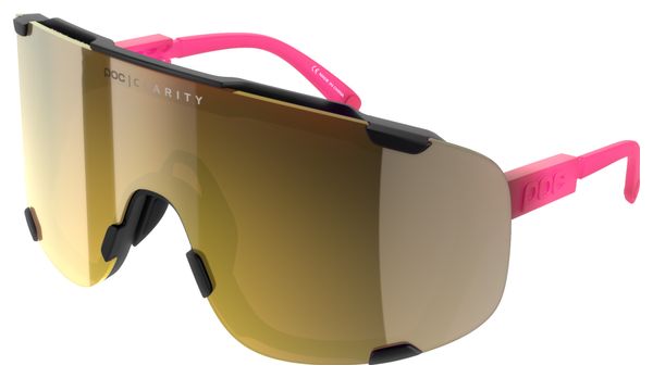 Lunettes Poc Devour Fluorescent Pink Black / Violet Gold Mirror