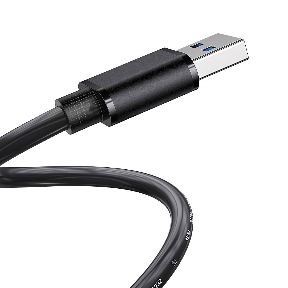 (2m) USB A auf USB 3.0 A-Buchse Verlängerungskabel Adapter Kabel (EXCAM-YTC01) - Schwarz