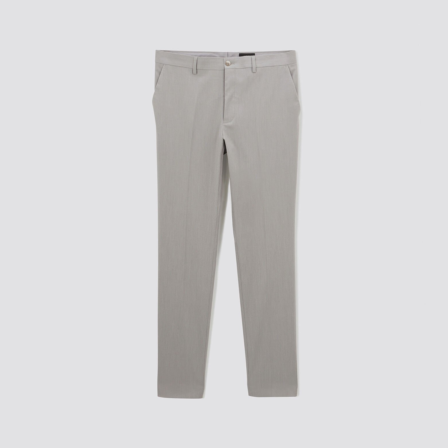 Pantalon de costume slim biton Beige