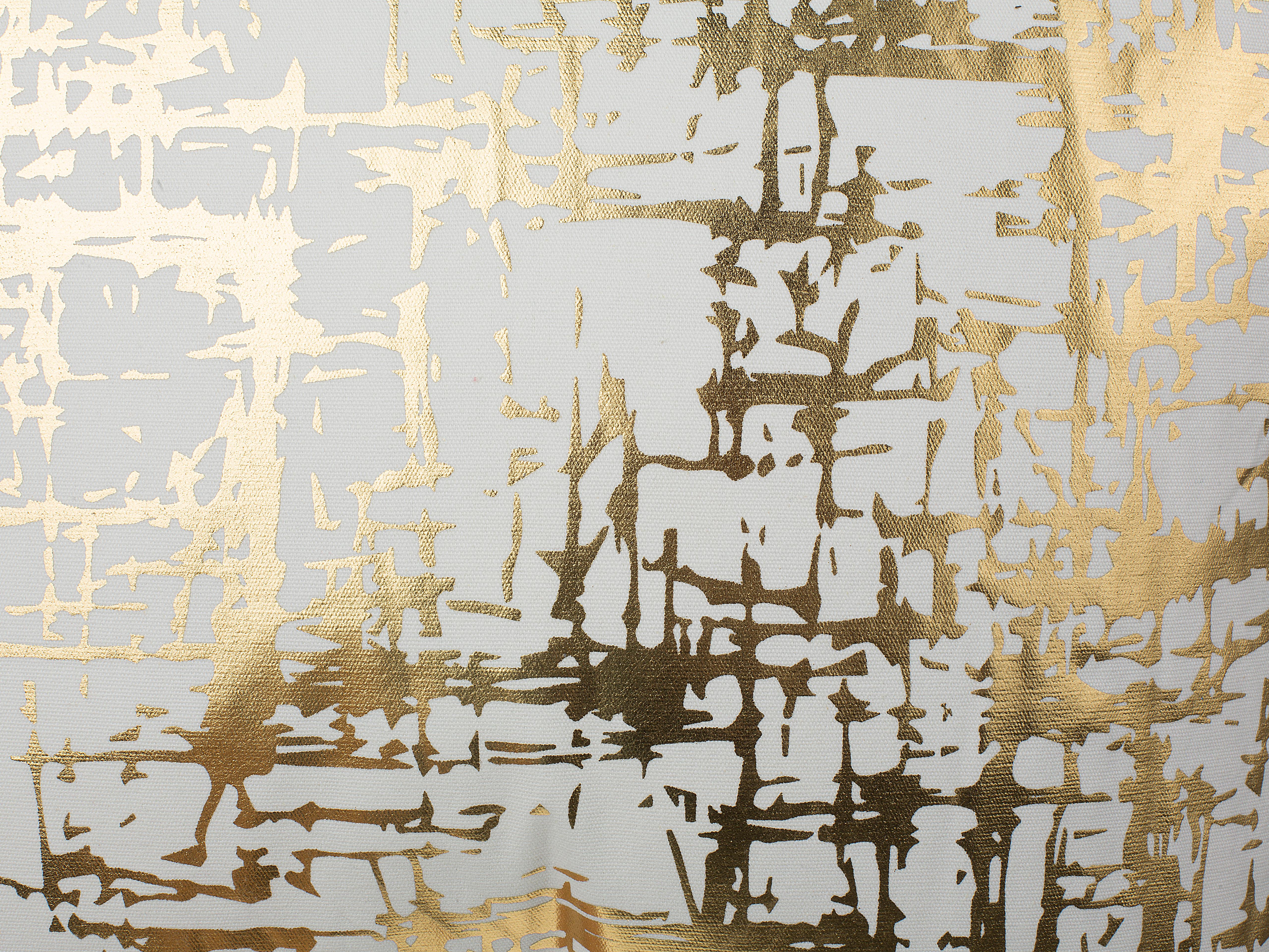 Set van 2 sierkussens GARDENIA Katoen 45 x 45 cm Goud abstract patroon