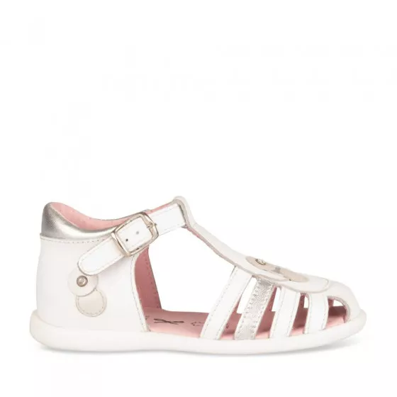 Sandales BLANC NINI & GIRLS CUIR
