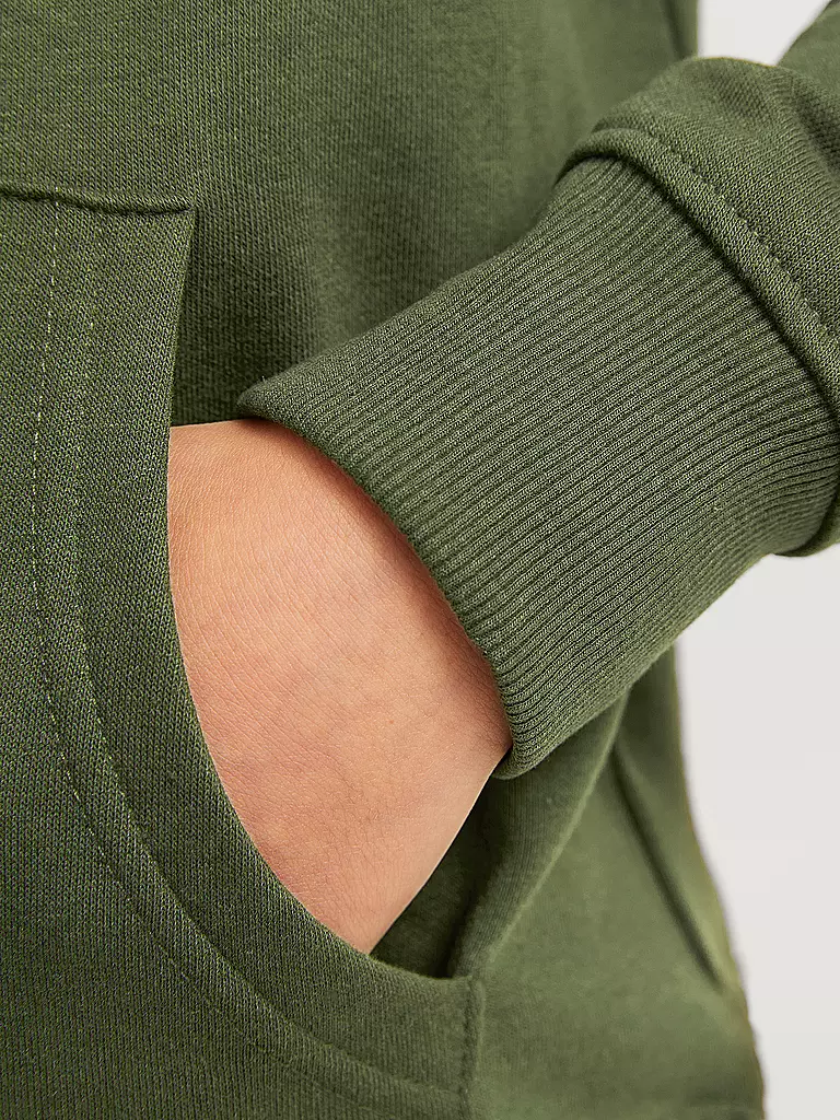 JACK & JONES Jungen Kapuzensweater - Hoodie JJHAKKAI olive