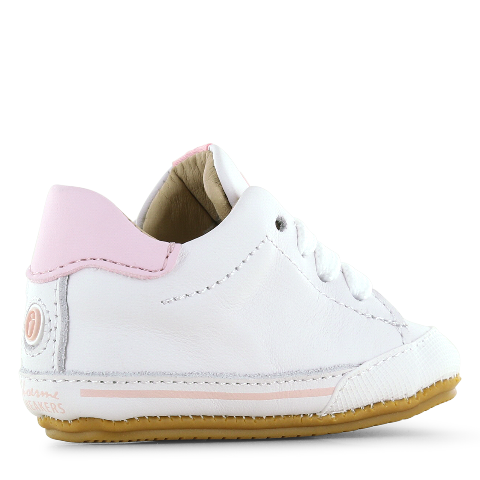 Shoesme wit-roze BABY-PROOF® schoentje Leer | Meisjes schoenen