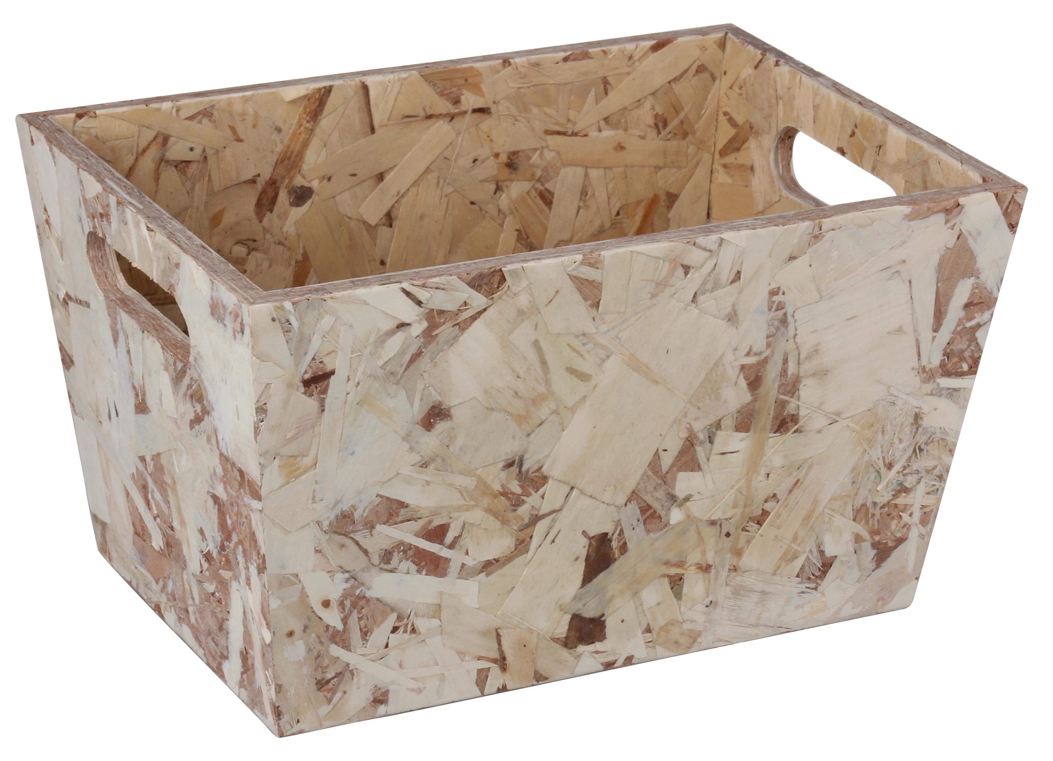 CAISSE TRAPEZE OSB D.26X18X15CM