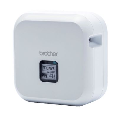 Brother PT-P710BTH P-Touch Cube plus - Étiqueteuse - imprimante d'étiquettes - rechargeable Bluetooth - Blanche