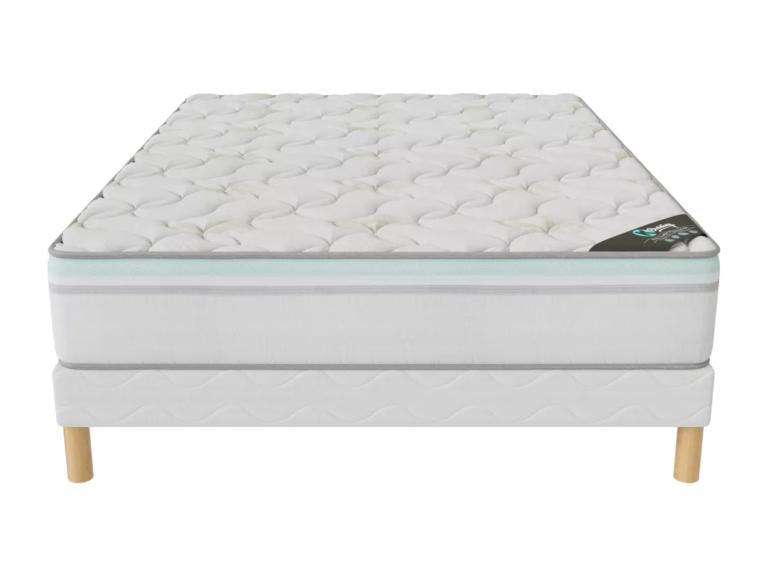 Ensemble matelas AloeVera + sommier 120x190 hauteur 27cm