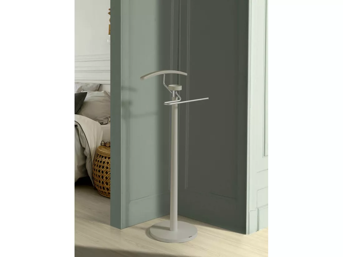 Valet de nuit - H112cm x L46cm x P34cm - hêtre massif taupe - Bold