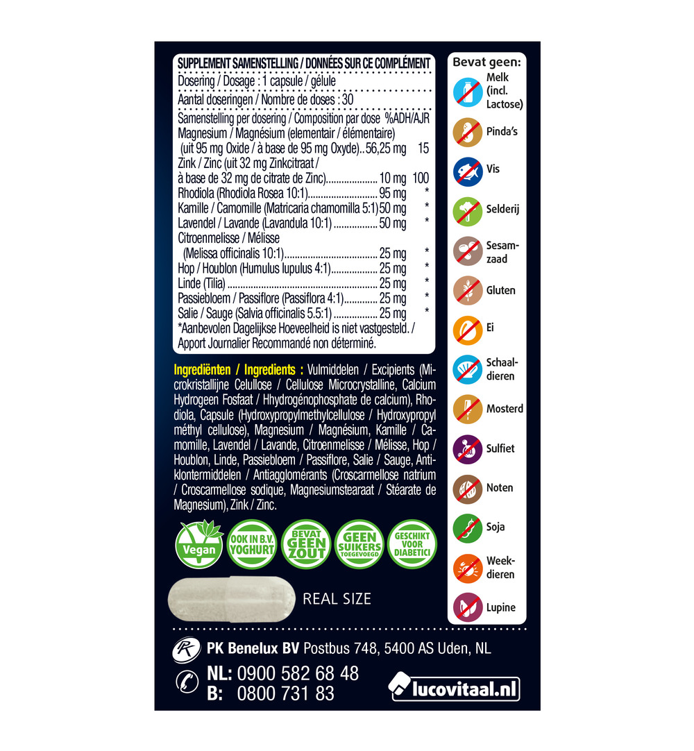 Lucovitaal Ontspanning Balans (30 capsules)