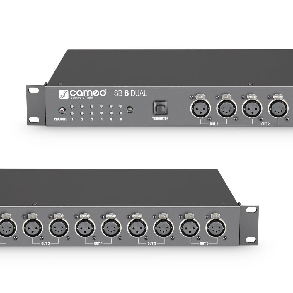 Cameo SB 6 DUAL 6-kanaals DMX splitter/booster