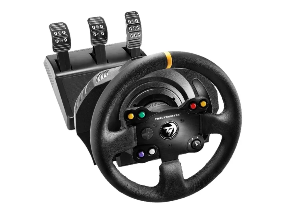 ThrustMaster TX Racing: Leather Edition - rat og pedalsæt - kabling - for PC/ Xbox One / Xbox One Series S/X