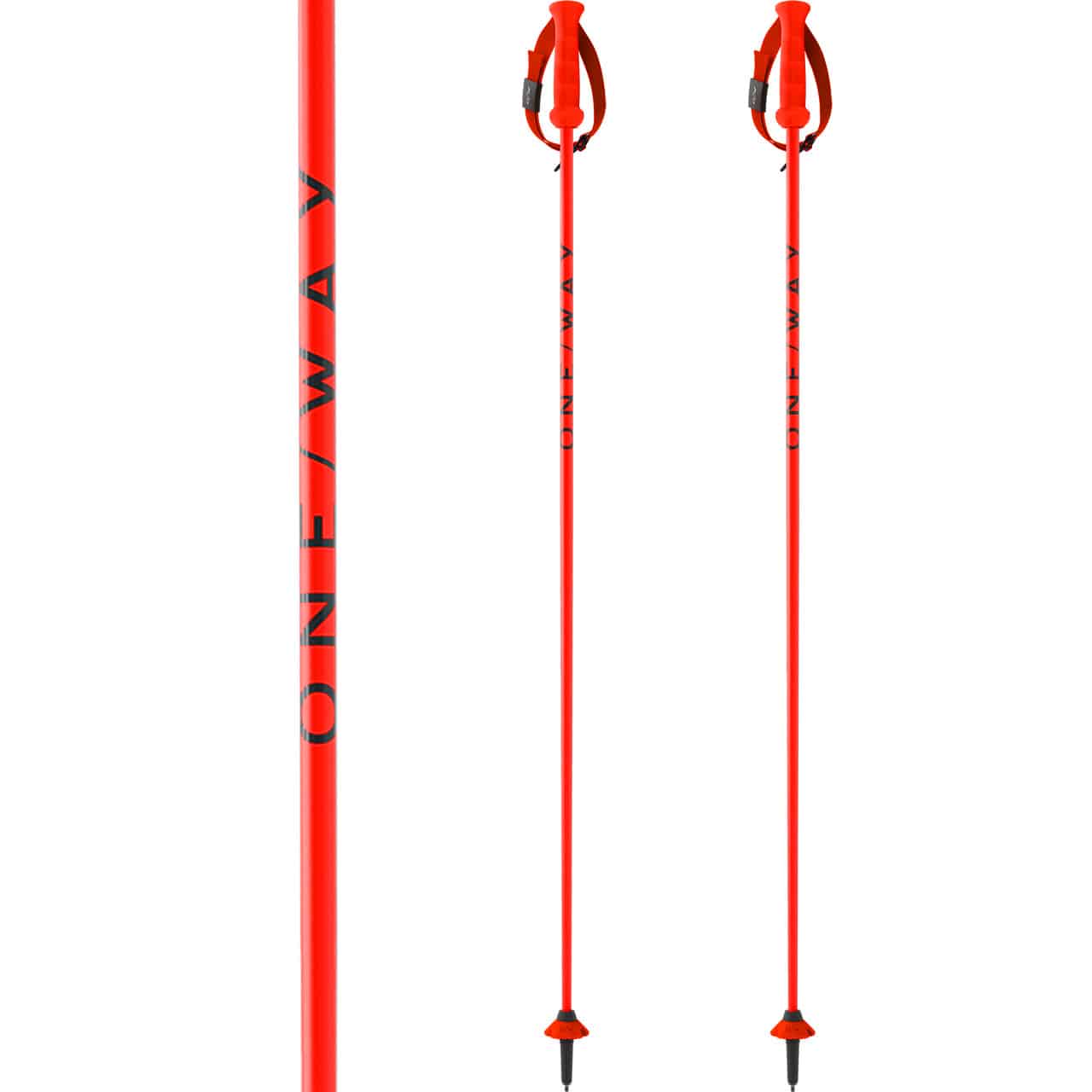 ONE WAY RD 13 Carbon Junior neon orange | Alpinskistöcke | Skistöcke | Alpin Ski | XSPO