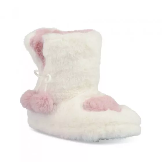Chaussons bottines BLANC LOVELY SKULL