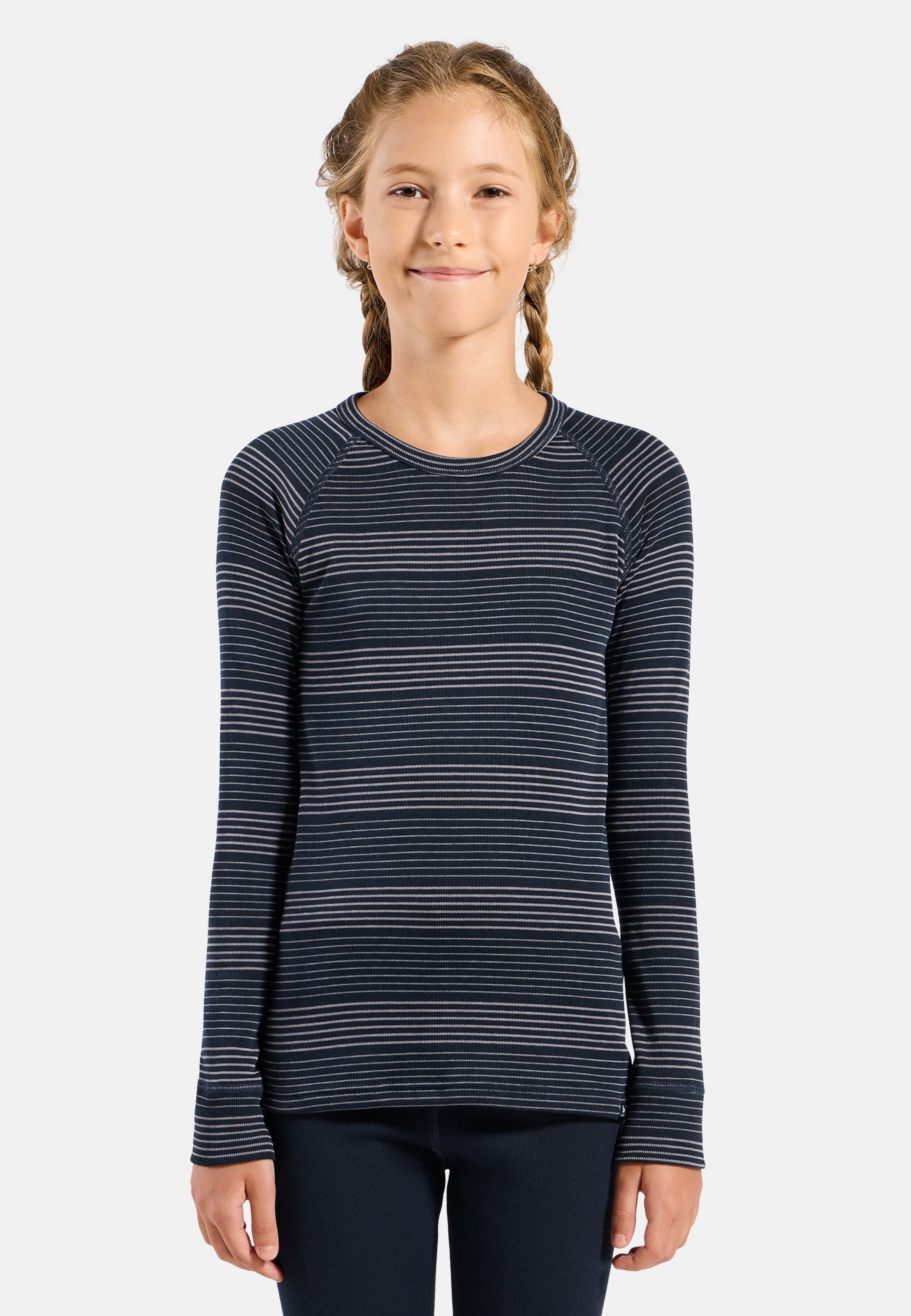 Active Warm Base layer Set in dark sapphire - gray ridge