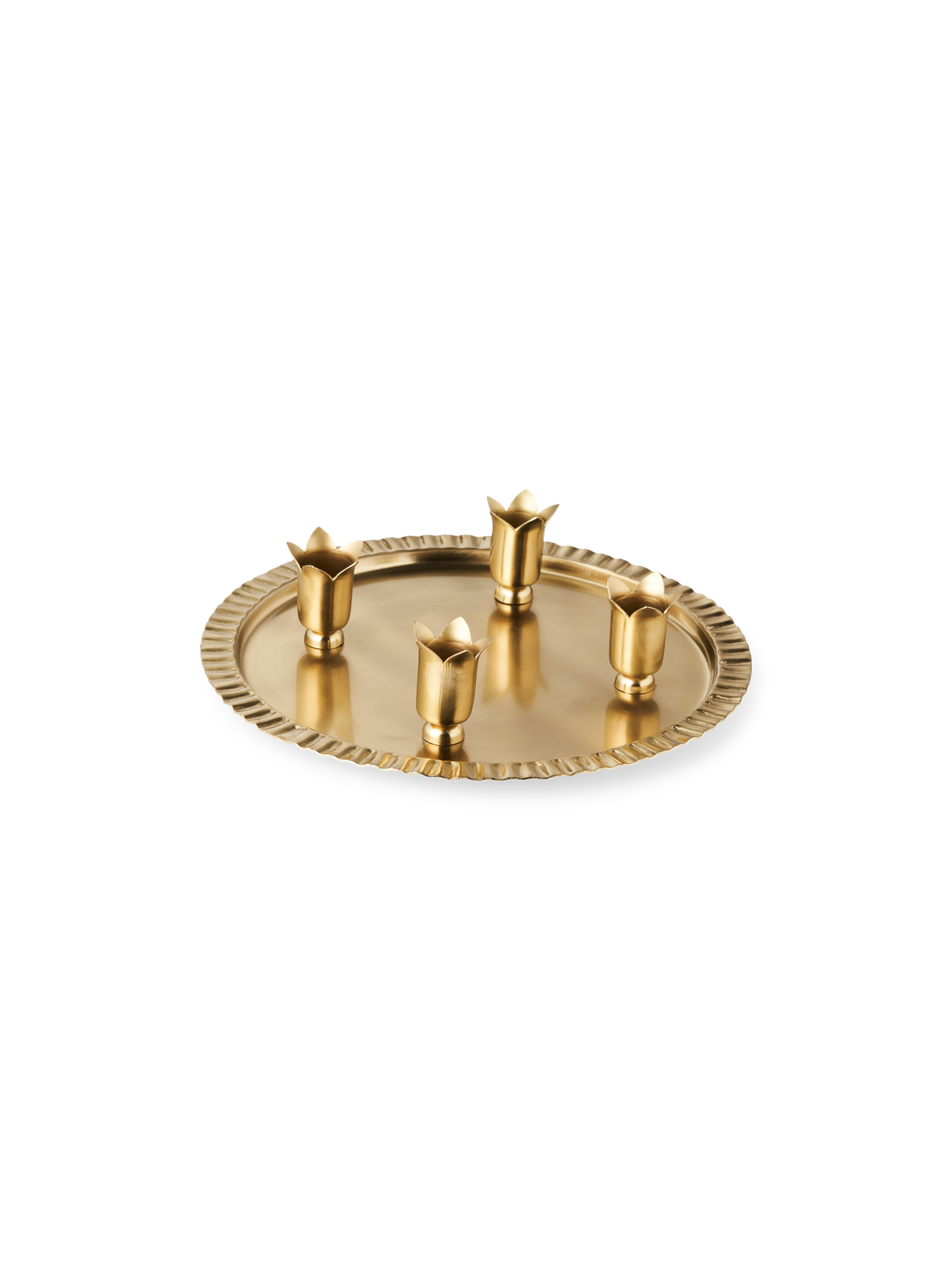 Adventsstage | Metal. Ø23 x 4 cm. | Gold
