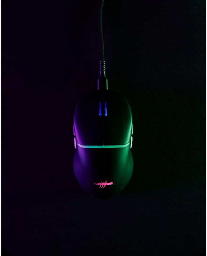 Reaper 430 kabelgebundene USB Gaming Maus mit 12000 DPI / RGB-Beleuchtung / 9 programmierbaren Tasten (00217841) - Schwarz