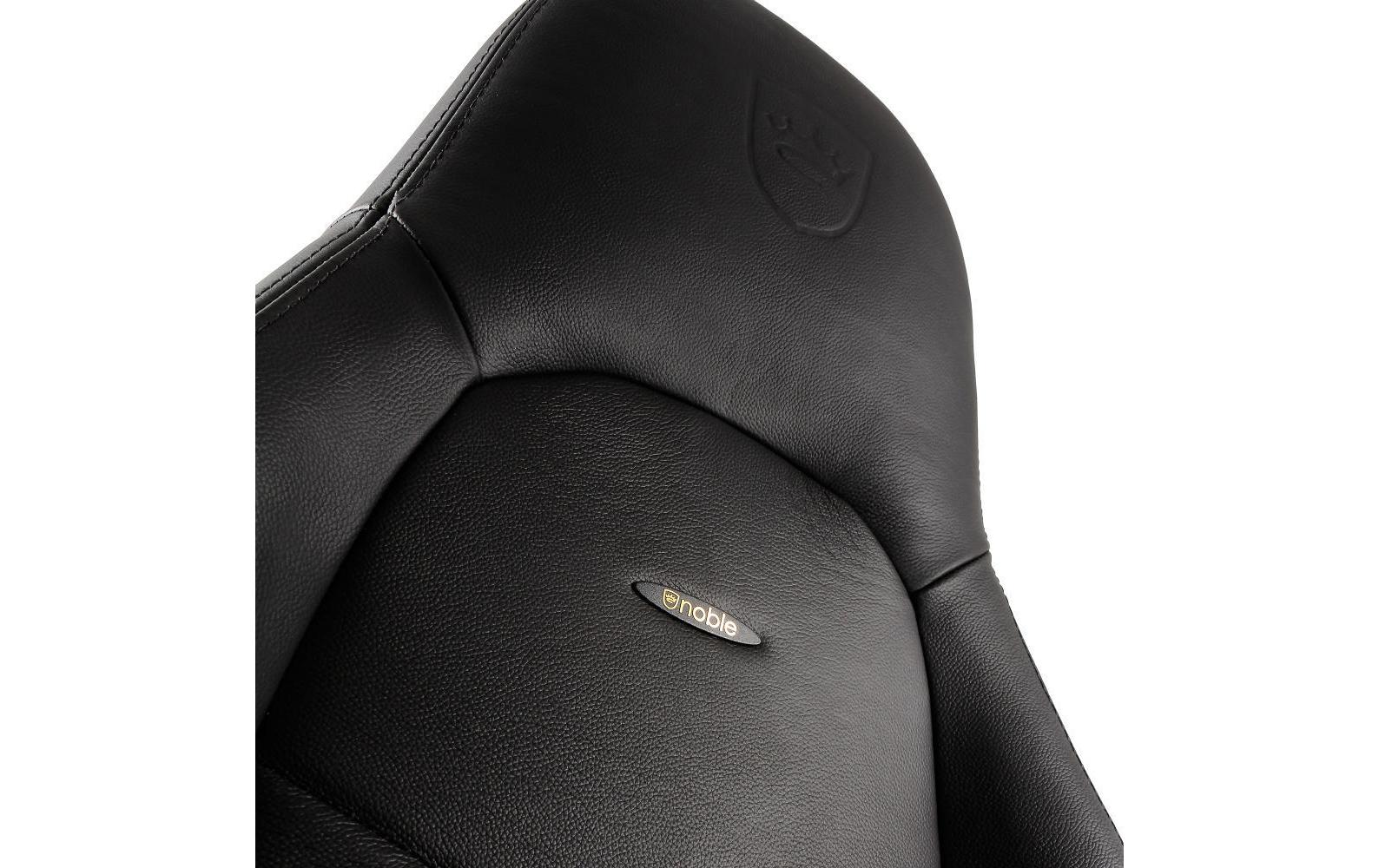 Gaming-Stuhl ICON Echtleder Schwarz<br>Echtleder-Computersessel
