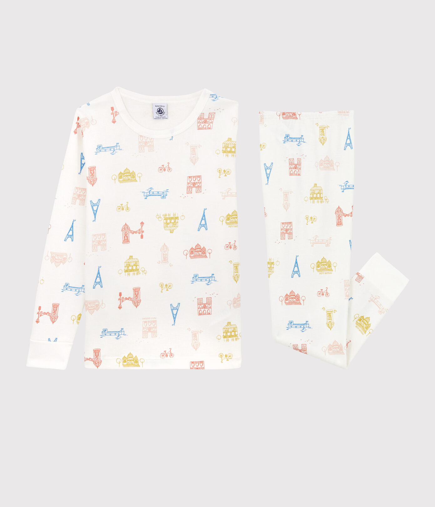 Pyjama Paris petite fille/petit garçon en coton
