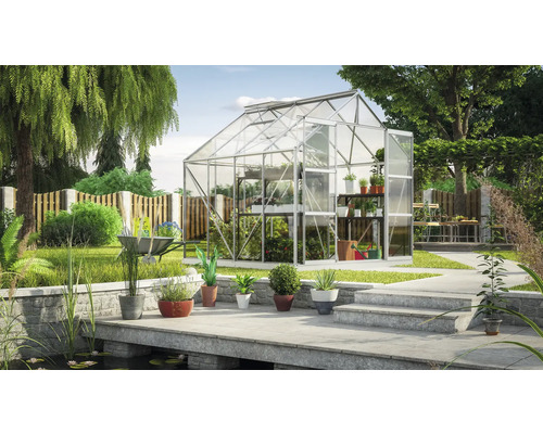 Kas Vitavia Uranus 6700, enkelvoudig veiligheidsglas 3 mm, 257x258 cm, aluminium