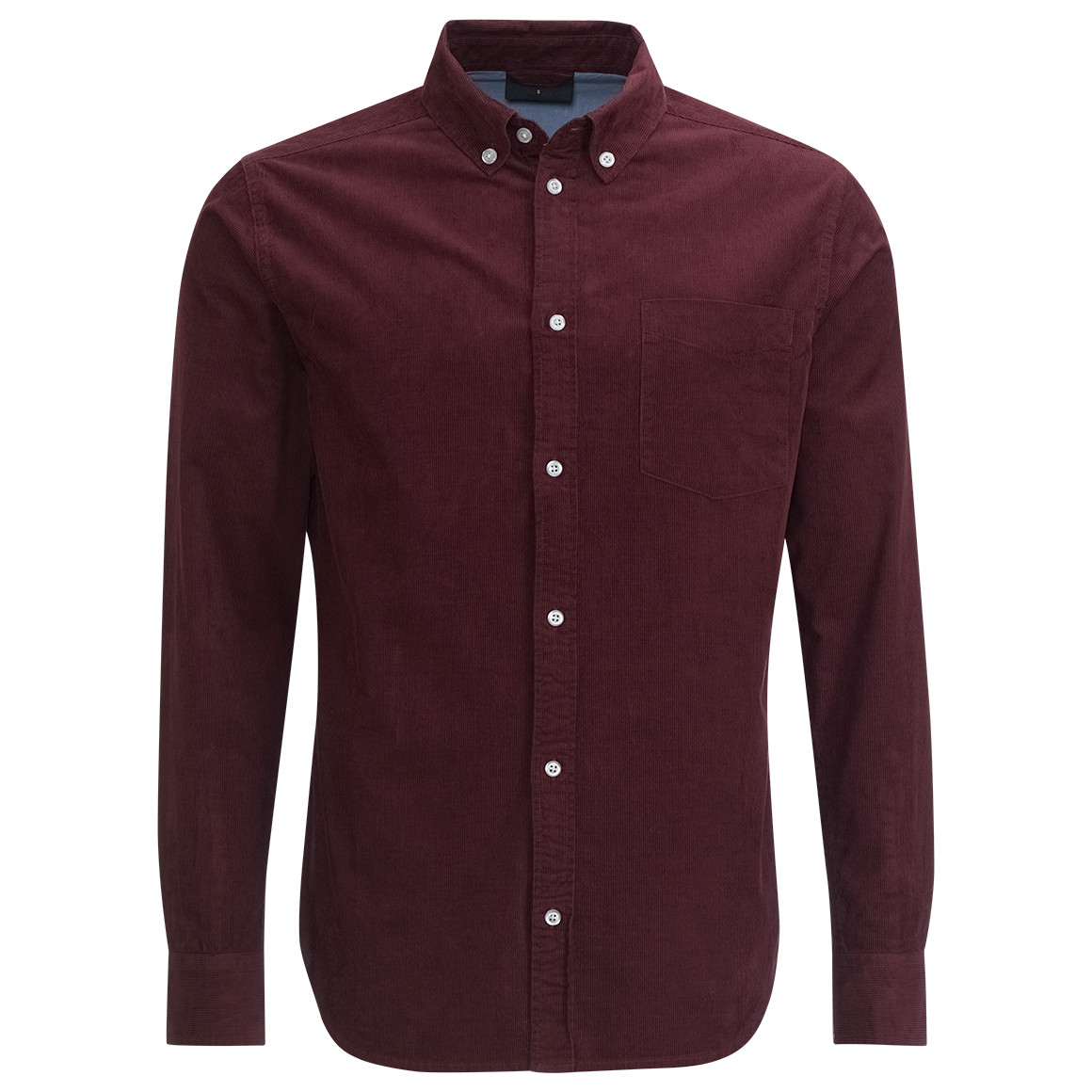 VanVaan Herren Cordhemd in Regular Fit weinrot