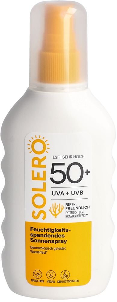 SOLERO Sonnenspray<br>200 ml, Spray, feuchtigkeitsspendend SPF50+