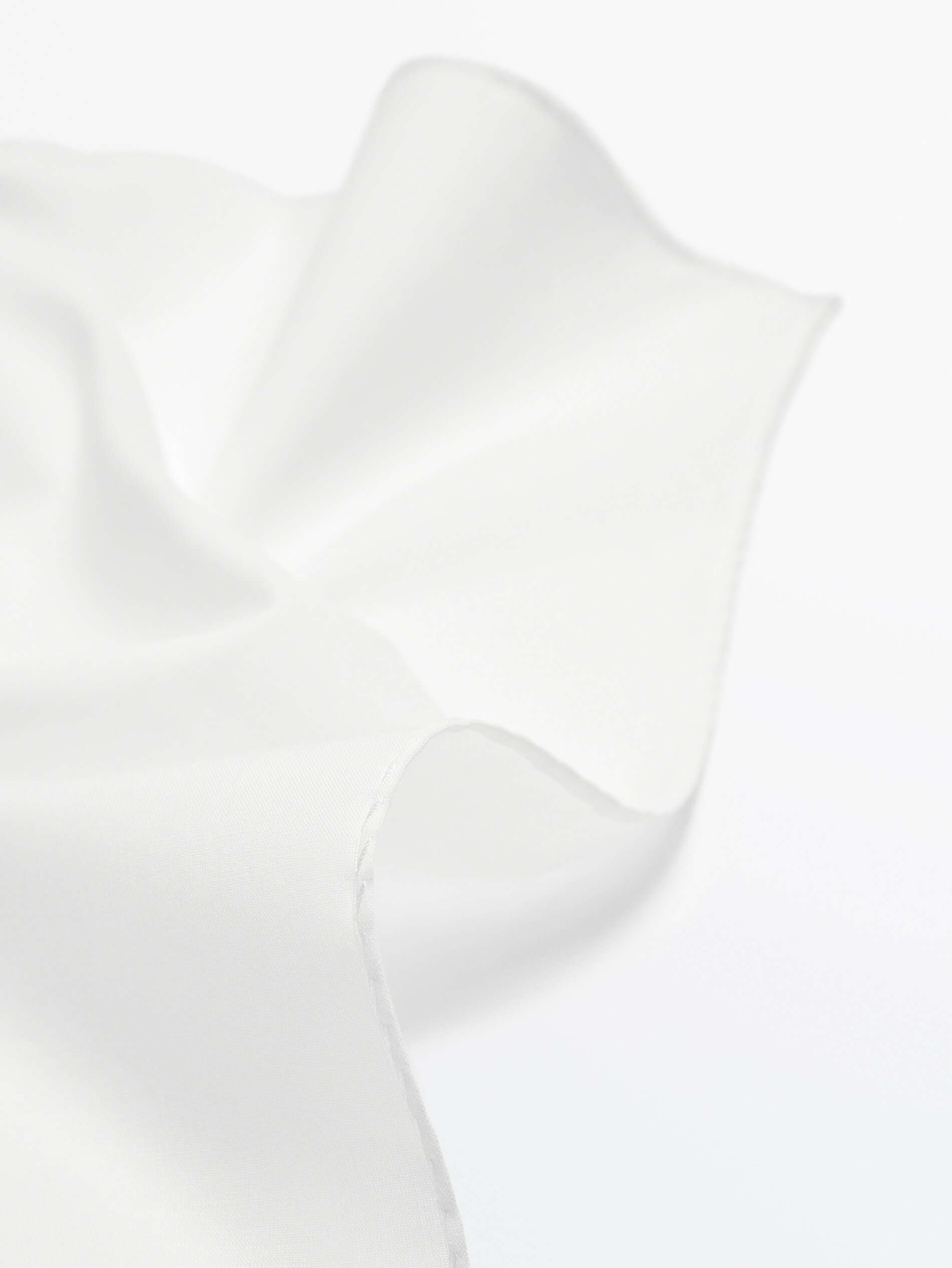 Lenço liso 100% algodão - BRANCO