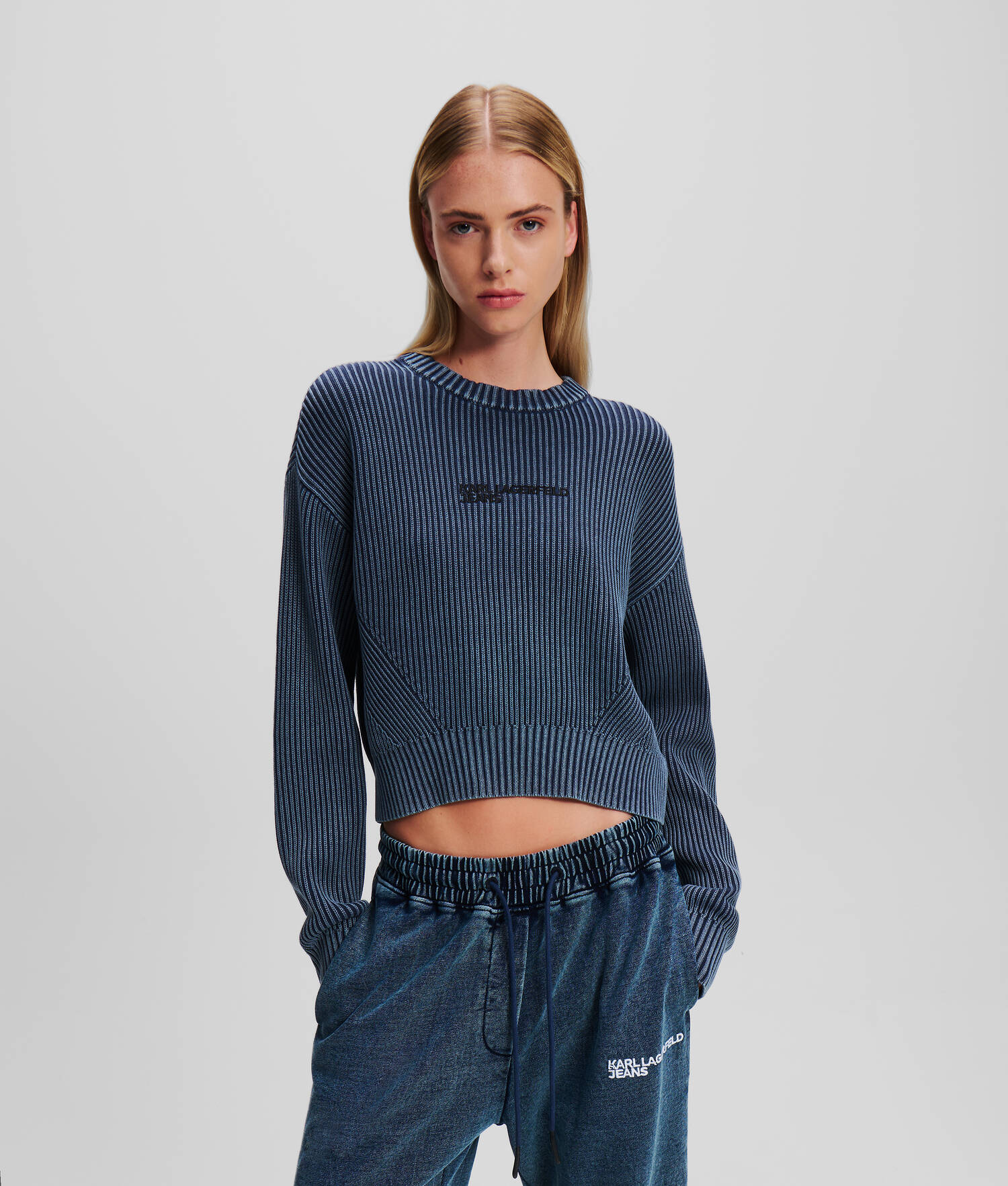 PULL EFFET DÉLAVÉ À L'ACIDE KLJ
