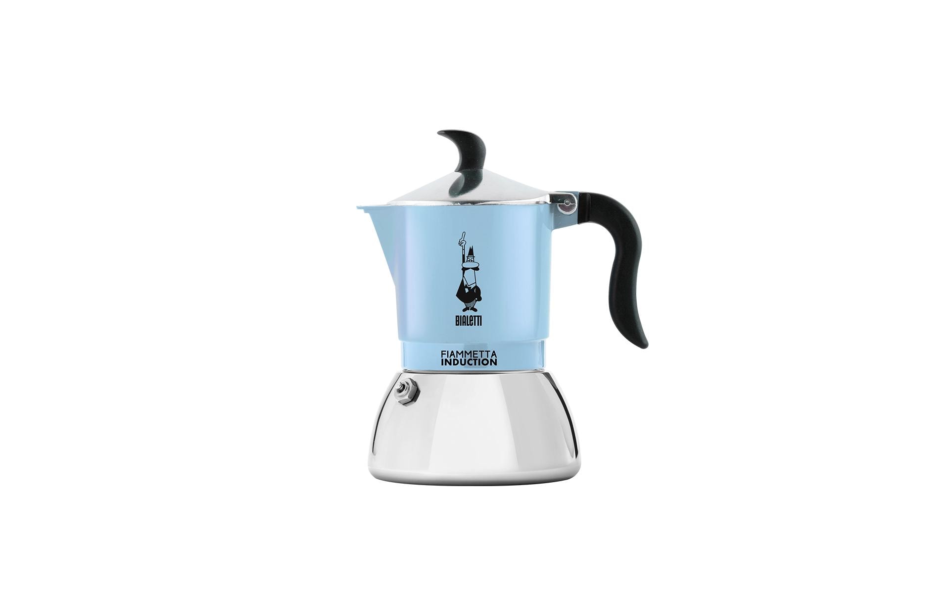 Espressokocher Fiammetta Induction für 2 Tassen, BlauItalienische Espressokanne – ein Design-Klassiker