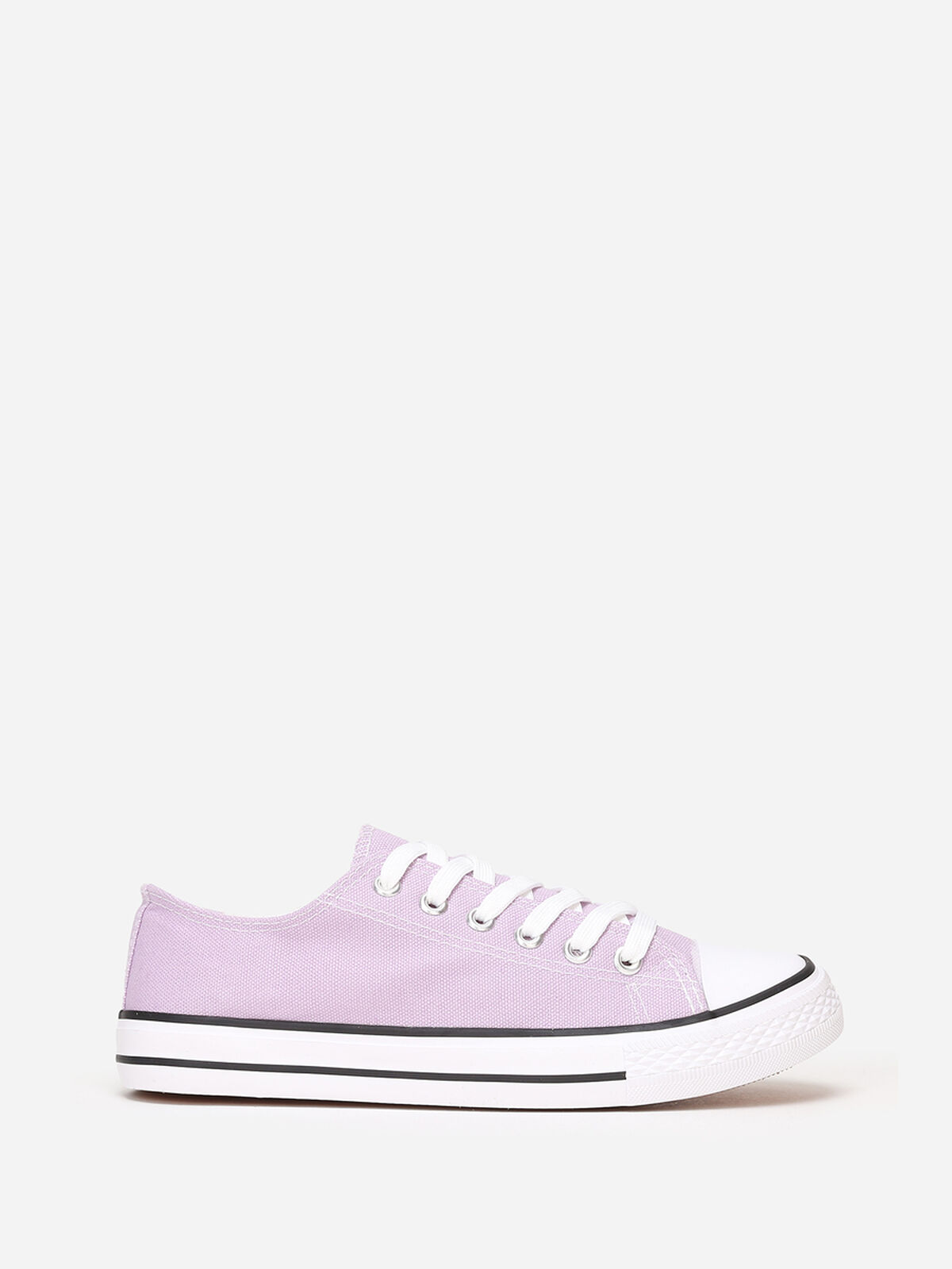 Tennis basses en toile- Violet