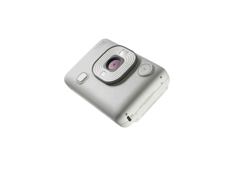 Fujifilm Instax Mini LiPlay - Digitalkamera - kompakt med hurtigfotoprinter - Bluetooth - diset hvid