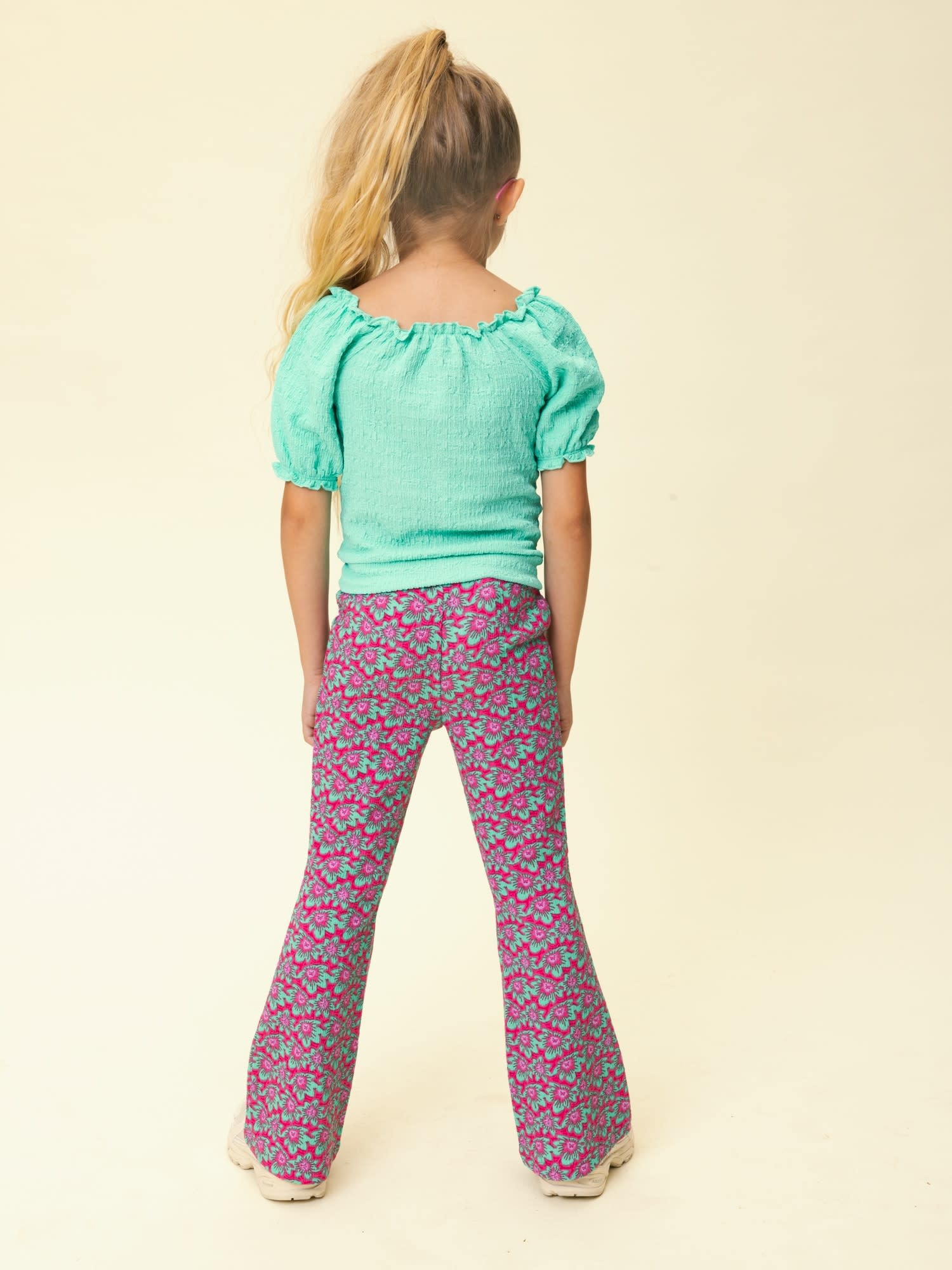 Looxs Looxs little crinckle flair pants cheeta
