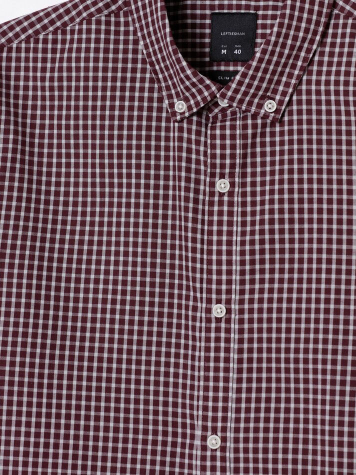 Camisa xadrez - Bordô