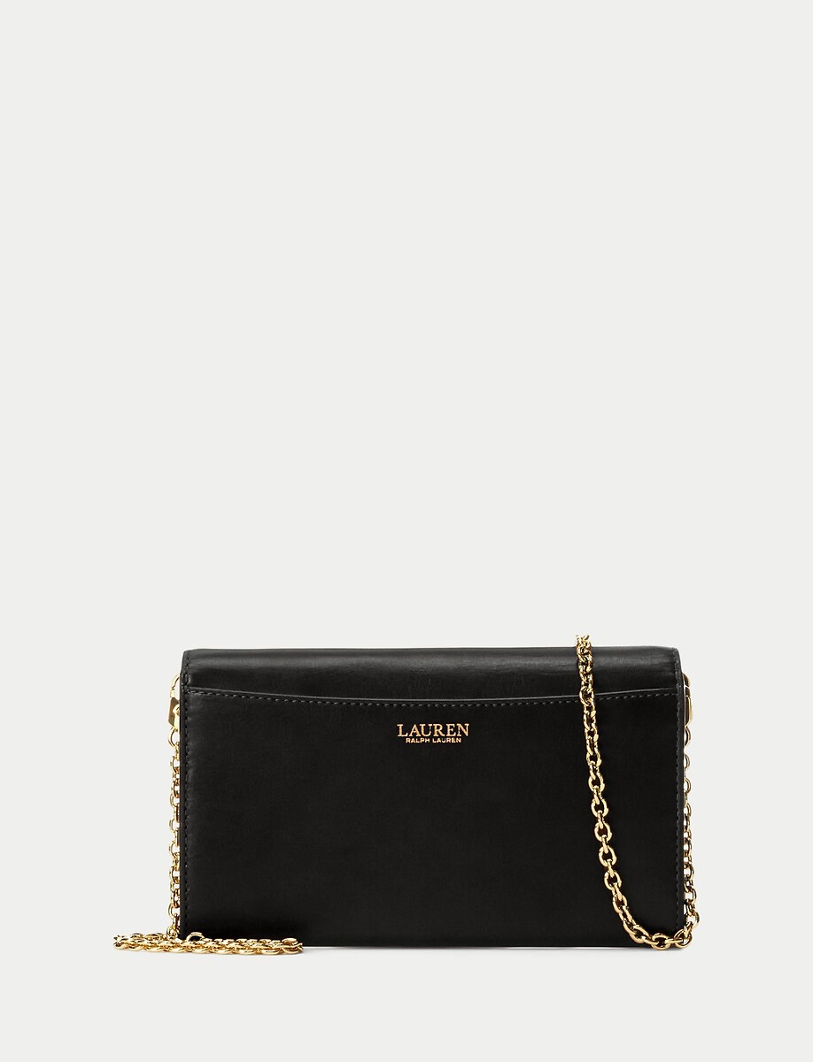 LAUREN RALPH LAUREN<br>Bolsa de ombro em couro