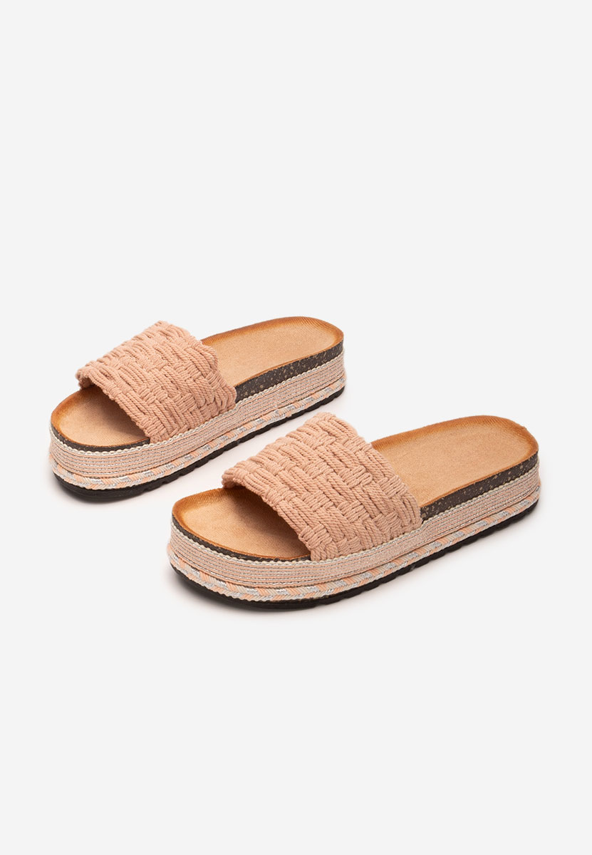 Mules à plateforme roses Tulana