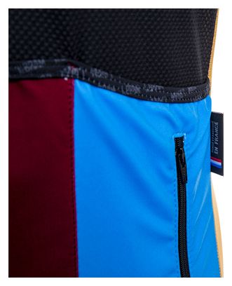Maillot Manches Courtes LeBram Aspin Bordeaux Coupe Ajustée