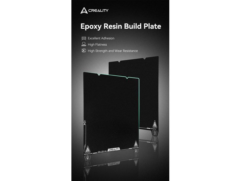 Creality Druckplattform Epoxidharz-Printplatte 235 x 235 mm Printplatte aus Epoxidharz für Creality 3D Drucker